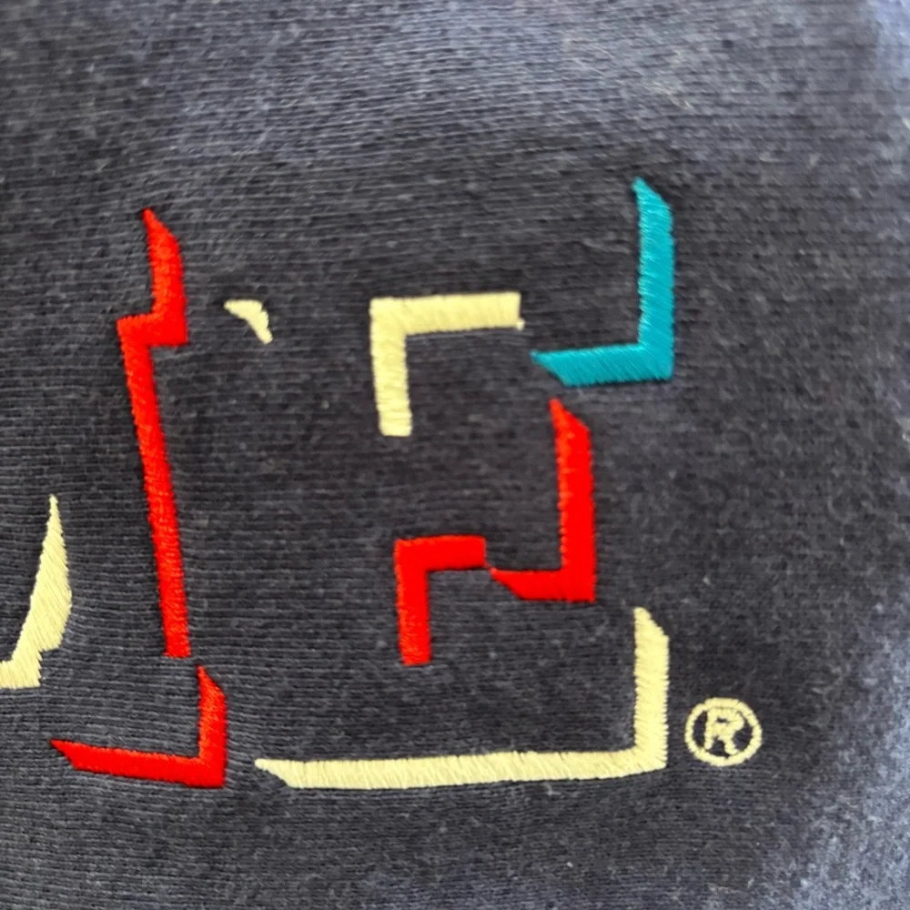 Supreme Blue Purple Hoodie Drop Shadow Spellout Logo SZ M Gently Worn 1X - Picture 13 of 14